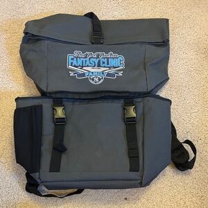 Gray New York Yankees Fantasy Clinic Family Backpack cooler